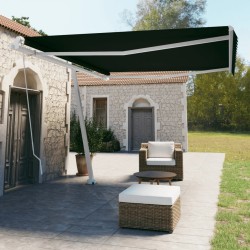 vidaXL Standmarkise Manuell Einziehbar 450x350 cm Anthrazit