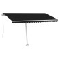 vidaXL Standmarkise Manuell Einziehbar 450x350 cm Anthrazit vidaXL Standmarkise Manuell Einziehbar 450x350 cm Anthrazit
