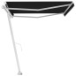 vidaXL Standmarkise Manuell Einziehbar 450x350 cm Anthrazit vidaXL Standmarkise Manuell Einziehbar 450x350 cm Anthrazit