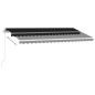 vidaXL Standmarkise Manuell Einziehbar 450x350 cm Anthrazit vidaXL Standmarkise Manuell Einziehbar 450x350 cm Anthrazit