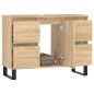 vidaXL Badschrank Sonoma-Eiche 80x33x60 cm Holzwerkstoff vidaXL Badschrank Sonoma-Eiche 80x33x60 cm Holzwerkstoff
