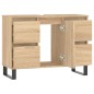 vidaXL Badschrank Sonoma-Eiche 80x33x60 cm Holzwerkstoff vidaXL Badschrank Sonoma-Eiche 80x33x60 cm Holzwerkstoff