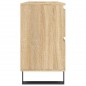 vidaXL Badschrank Sonoma-Eiche 80x33x60 cm Holzwerkstoff vidaXL Badschrank Sonoma-Eiche 80x33x60 cm Holzwerkstoff