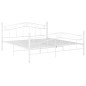 vidaXL Bett Weiß Metall 200x200 cm vidaXL Bett Weiß Metall 200x200 cm