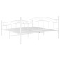 vidaXL Bett Weiß Metall 200x200 cm vidaXL Bett Weiß Metall 200x200 cm