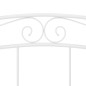 vidaXL Bett Weiß Metall 200x200 cm vidaXL Bett Weiß Metall 200x200 cm