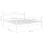 vidaXL Bett Weiß Metall 200x200 cm vidaXL Bett Weiß Metall 200x200 cm