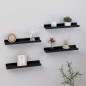 vidaXL Wandregale 4 Stk. Schwarz 40x9x3 cm vidaXL Wandregale 4 Stk. Schwarz 40x9x3 cm