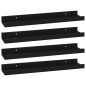 vidaXL Wandregale 4 Stk. Schwarz 40x9x3 cm vidaXL Wandregale 4 Stk. Schwarz 40x9x3 cm
