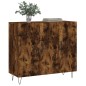 vidaXL Sideboard Räuchereiche 90x34x80 cm Holzwerkstoff vidaXL Sideboard Räuchereiche 90x34x80 cm Holzwerkstoff