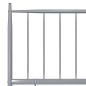 vidaXL Bett Grau Metall 140x200 cm vidaXL Bett Grau Metall 140x200 cm