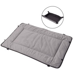 vidaXL Hundebett Grau 65x80 cm