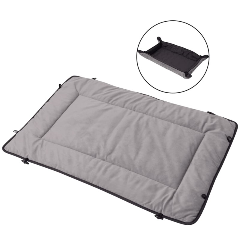 vidaXL Hundebett Grau 65x80 cm vidaXL Hundebett Grau 65x80 cm
