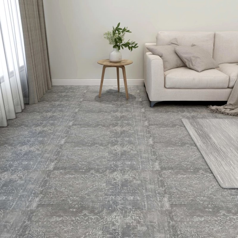 vidaXL PVC-Fliesen Selbstklebend 55 Stk. 5,11 m² Betongrau vidaXL PVC-Fliesen Selbstklebend 55 Stk. 5,11 m² Betongrau
