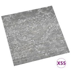vidaXL PVC-Fliesen Selbstklebend 55 Stk. 5,11 m² Betongrau