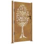 vidaXL Gartentor 105x205 cm Cortenstahl Baum-Design vidaXL Gartentor 105x205 cm Cortenstahl Baum-Design
