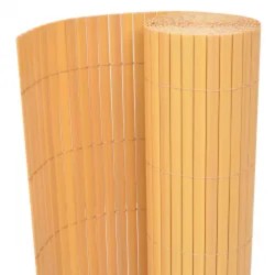 vidaXL Gartenzaun Doppelseitig 90x400 cm Gelb