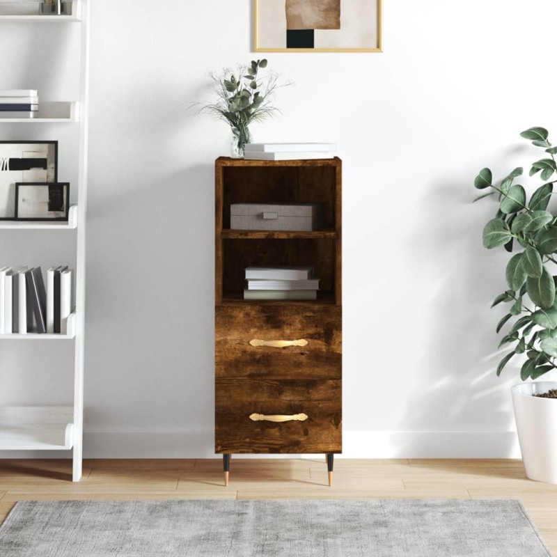 vidaXL Sideboard Räuchereiche 34,5x34x90 cm Holzwerkstoff vidaXL Sideboard Räuchereiche 34,5x34x90 cm Holzwerkstoff