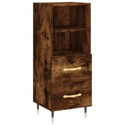 vidaXL Sideboard Räuchereiche 34,5x34x90 cm Holzwerkstoff