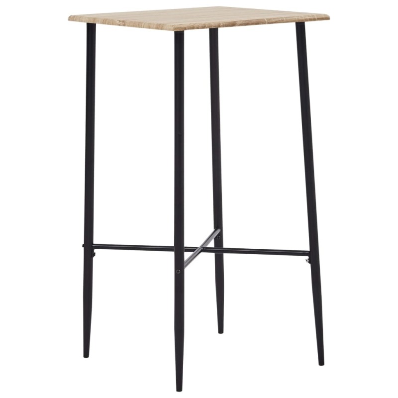 vidaXL Bartisch Eichenfarbe 60 x 60 x 111 cm MDF vidaXL Bartisch Eichenfarbe 60 x 60 x 111 cm MDF