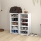 vidaXL Schuhschränke 2 Stk. Weiß 31,5x35x70 cm Holzwerkstoff vidaXL Schuhschränke 2 Stk. Weiß 31,5x35x70 cm Holzwerkstoff