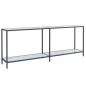 vidaXL Konsolentisch Weiß 200x35x75,5 cm Hartglas vidaXL Konsolentisch Weiß 200x35x75,5 cm Hartglas