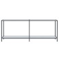 vidaXL Konsolentisch Weiß 200x35x75,5 cm Hartglas vidaXL Konsolentisch Weiß 200x35x75,5 cm Hartglas