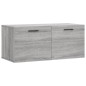 vidaXL Wandschrank Grau Sonoma 80x36,5x35 cm Holzwerkstoff vidaXL Wandschrank Grau Sonoma 80x36,5x35 cm Holzwerkstoff