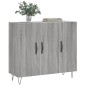 vidaXL Sideboard Grau Sonoma 90x34x80 cm Holzwerkstoff vidaXL Sideboard Grau Sonoma 90x34x80 cm Holzwerkstoff