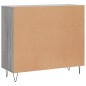 vidaXL Sideboard Grau Sonoma 90x34x80 cm Holzwerkstoff vidaXL Sideboard Grau Sonoma 90x34x80 cm Holzwerkstoff