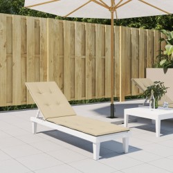 Liegestuhl-Auflage Beige (75+105)x50x3 cm