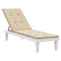 Liegestuhl-Auflage Beige (75+105)x50x3 cm Liegestuhl-Auflage Beige (75+105)x50x3 cm