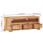 vidaXL TV-Schrank Massivholz Akazie 110x30x40 cm Braun vidaXL TV-Schrank Massivholz Akazie 110x30x40 cm Braun
