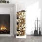 vidaXL Kaminholzhalter Weiß 33,5x30x110 cm Massivholz Kiefer vidaXL Kaminholzhalter Weiß 33,5x30x110 cm Massivholz Kiefer