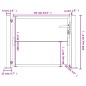 vidaXL Gartentor 105x105 cm Cortenstahl vidaXL Gartentor 105x105 cm Cortenstahl