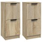 vidaXL Sideboards 2 Stk. Sonoma-Eiche 30x30x70 cm Holzwerkstoff vidaXL Sideboards 2 Stk. Sonoma-Eiche 30x30x70 cm Holzwerkstoff