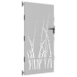 vidaXL Gartentor 85x200 cm Cortenstahl Gras-Design vidaXL Gartentor 85x200 cm Cortenstahl Gras-Design