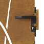 vidaXL Gartentor 85x200 cm Cortenstahl Gras-Design vidaXL Gartentor 85x200 cm Cortenstahl Gras-Design