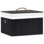 vidaXL Bambus Aufbewahrungsboxen 4 Stk. Schwarz vidaXL Bambus Aufbewahrungsboxen 4 Stk. Schwarz