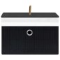 vidaXL Bambus Aufbewahrungsboxen 4 Stk. Schwarz vidaXL Bambus Aufbewahrungsboxen 4 Stk. Schwarz