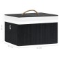 vidaXL Bambus Aufbewahrungsboxen 4 Stk. Schwarz vidaXL Bambus Aufbewahrungsboxen 4 Stk. Schwarz