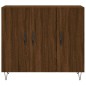 vidaXL Sideboard Braun Eichen-Optik 90x34x80 cm Holzwerkstoff vidaXL Sideboard Braun Eichen-Optik 90x34x80 cm Holzwerkstoff
