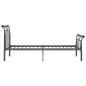 vidaXL Bettgestell Schwarz Metall 100x200 cm vidaXL Bettgestell Schwarz Metall 100x200 cm