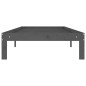 vidaXL Massivholzbett Grau Kiefer 90x200 cm vidaXL Massivholzbett Grau Kiefer 90x200 cm