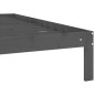 vidaXL Massivholzbett Grau Kiefer 90x200 cm vidaXL Massivholzbett Grau Kiefer 90x200 cm