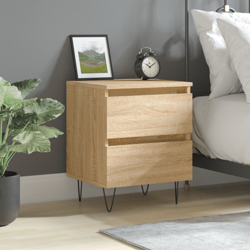 vidaXL Nachttisch Sonoma-Eiche 40x35x50 cm Holzwerkstoff vidaXL Nachttisch Sonoma-Eiche 40x35x50 cm Holzwerkstoff