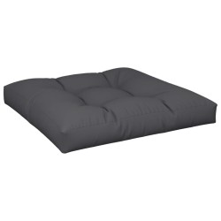 Palettenkissen Schwarz 70x70x12 cm Stoff