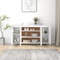 vidaXL Sideboard Weiß 135x41x75 cm Holzwerkstoff vidaXL Sideboard Weiß 135x41x75 cm Holzwerkstoff