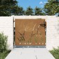 vidaXL Gartentor 85x100 cm Cortenstahl Gras-Design vidaXL Gartentor 85x100 cm Cortenstahl Gras-Design