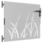 vidaXL Gartentor 85x100 cm Cortenstahl Gras-Design vidaXL Gartentor 85x100 cm Cortenstahl Gras-Design